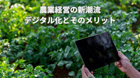 農業経営の新潮流 デジタル化とそのメリット
