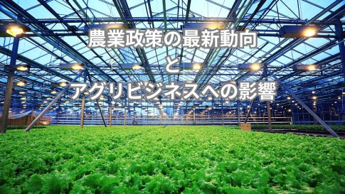 農業政策の最新動向とアグリビジネスへの影響